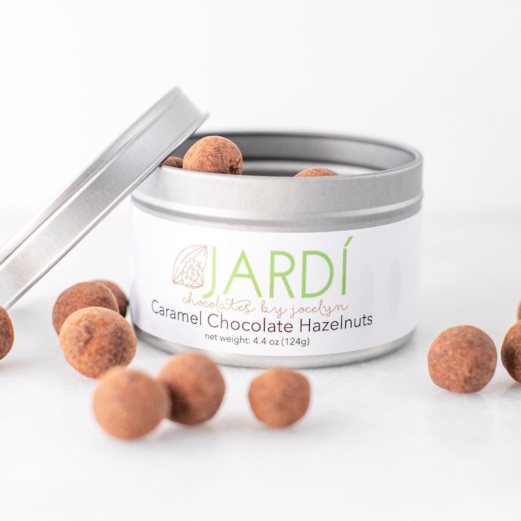Picture of caramel chocolate hazelnuts